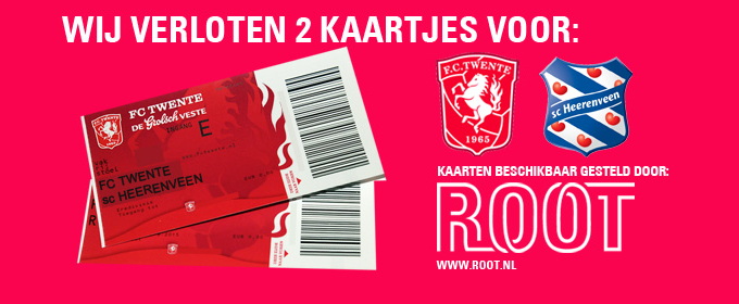 WIN: 2 kaartjes voor FC Twente - sc Heerenveen in de Grolsch Veste