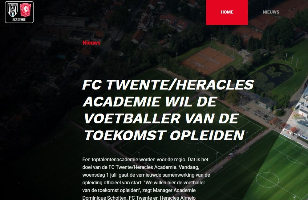 FC Twente / Heracles Academie lanceert nieuwe website