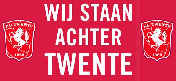 Download poster 'WIJ STAAN ACHTER TWENTE' in groot formaat