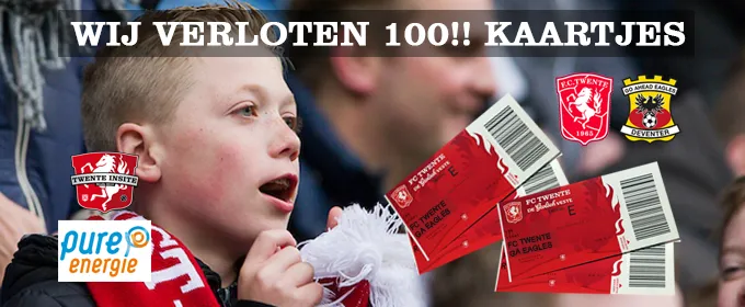 Wij verloten 100 kaartjes voor FC Twente - Go Ahead Eagles!!