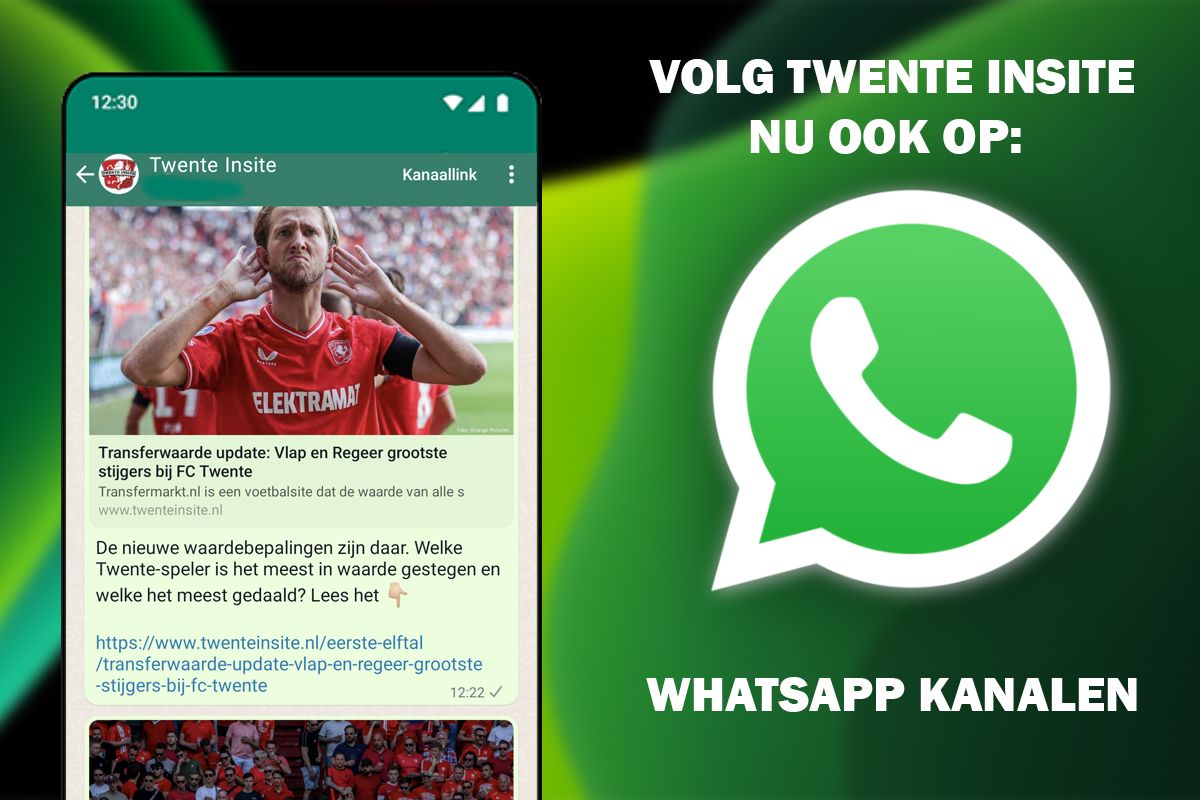 Twente Insite nu ook te volgen via WhatsApp Kanalen