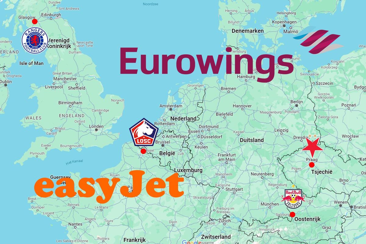 Reisafstanden en vliegticketprijzen naar Lille, Praag, Salzburg en Glasgow