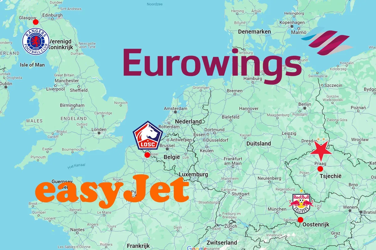tegenstanders champions league kaart 2024 eurowings easyjet