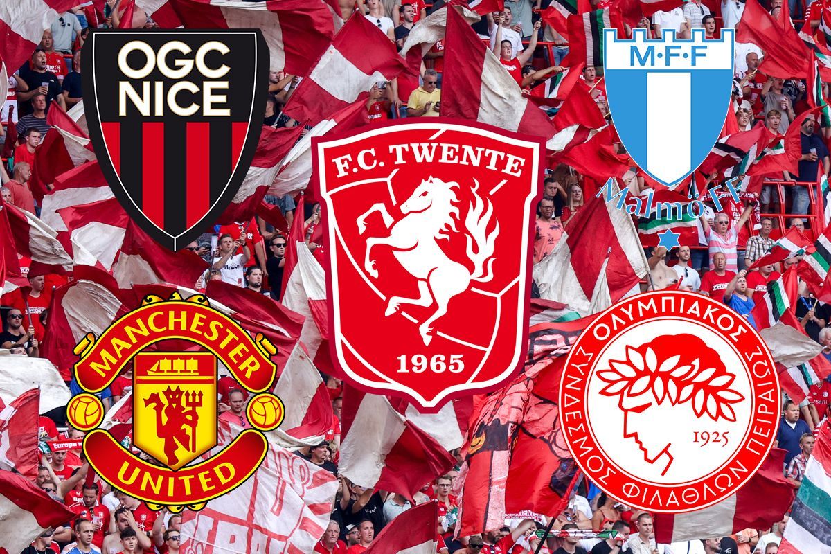 Capaciteit uitvakken Manchester United, Olympiakos, Malmö FF en OGC Nice