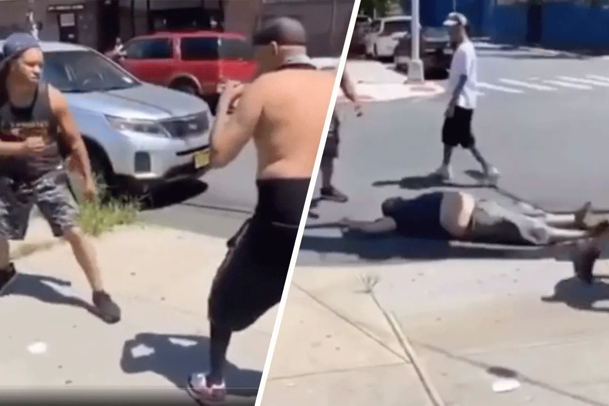 Bokser mept 2 aanvallers knock-out (video)