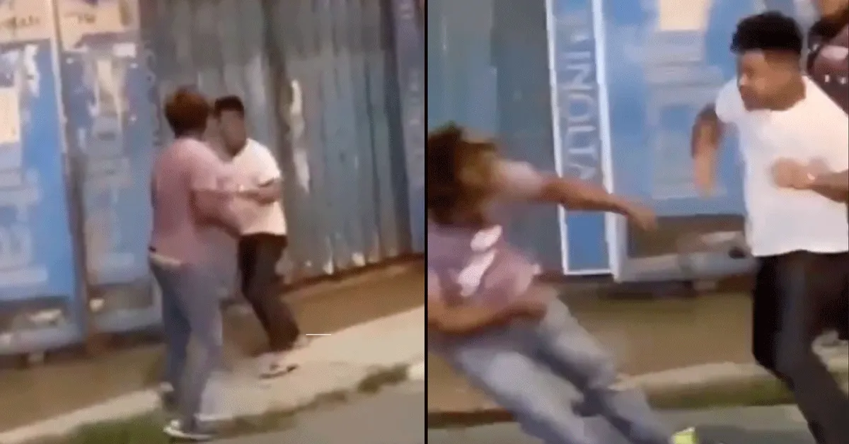 Vechter uitdagen levert kerel klappen op! 'Niks waard' (video)