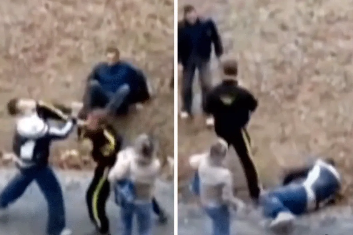 Bokser slaat aanvallers plat! 'Blijf van mijn meisje af' (video)