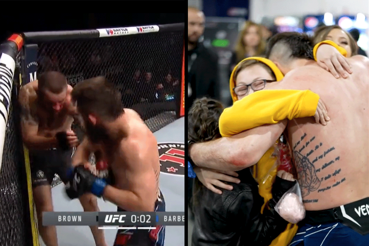 Totale oorlog tijdens UFC gevecht: 'Ik stop er mee' (video)