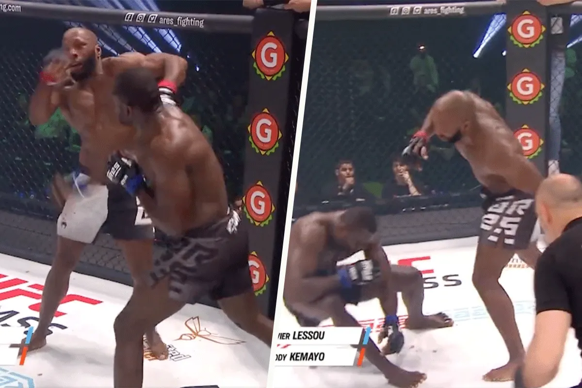 Ex-Glory kickbokser deelt pak slaag uit in MMA-debuut (video)