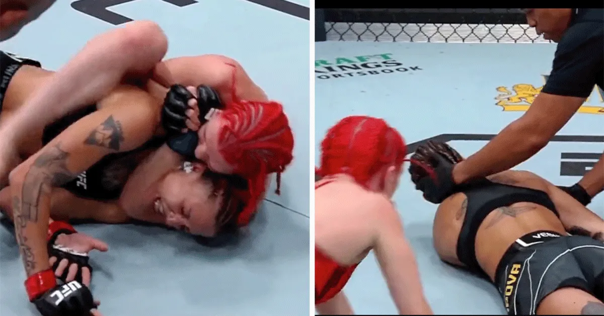 UFC-ster Rose Namajunas in 65 sec koud geknepen | video