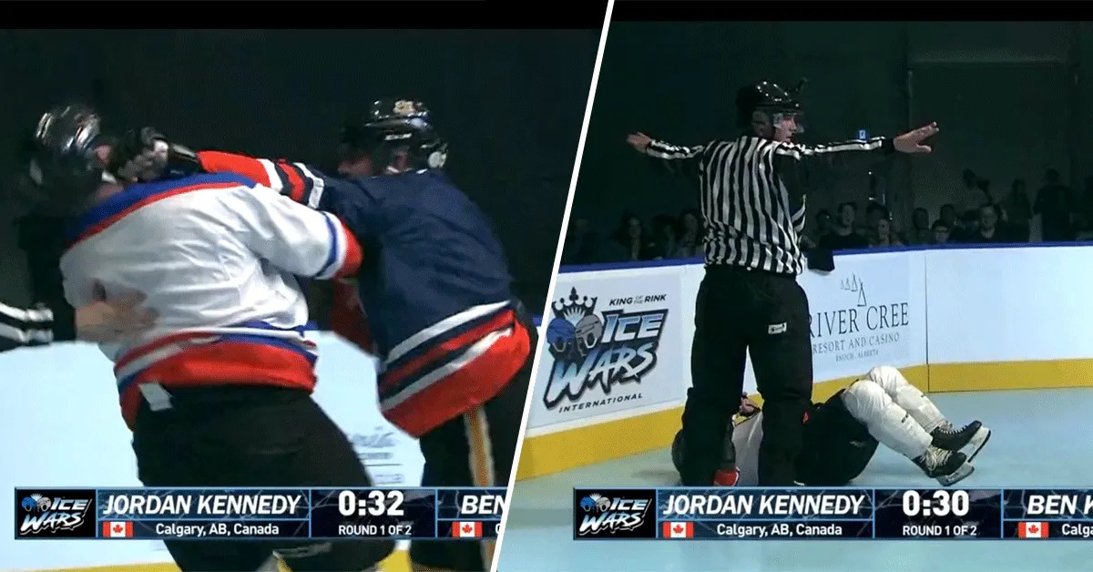 IJS Boksen! Broer slaat broer 'KO': nieuwe vechtsport Ice Wars (video)