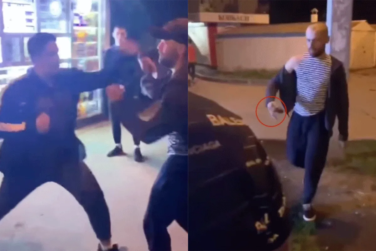 Idioot gooit handgranaat na klappen van bokser (video)