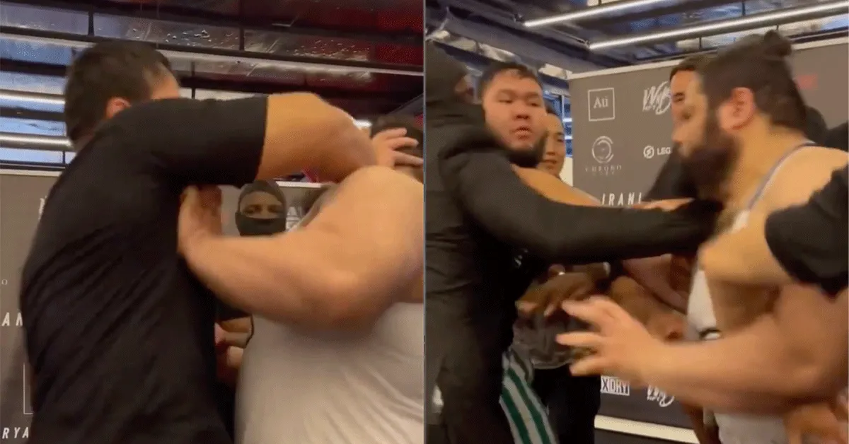 Iraanse Hulk geklapt door Kazachse Titan: 'zondag gehaktdag' (video)