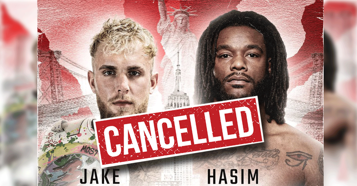 AFGELAST! Jake Paul vs Hasim Rahman Jr bokswedstrijd gaat niet door