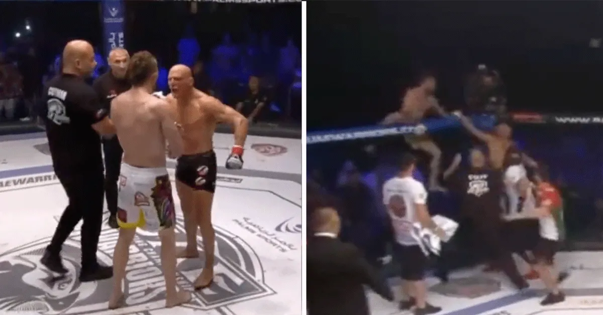 'Oh mijn God, wat gebeurt er!?! Kampioen pissed off na verliezen titelgevecht (video)