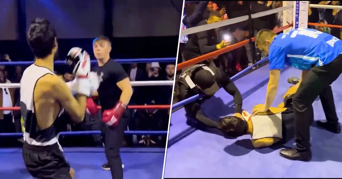 'Die durft!' Jochie (16) slaat bokser aan diggelen | video