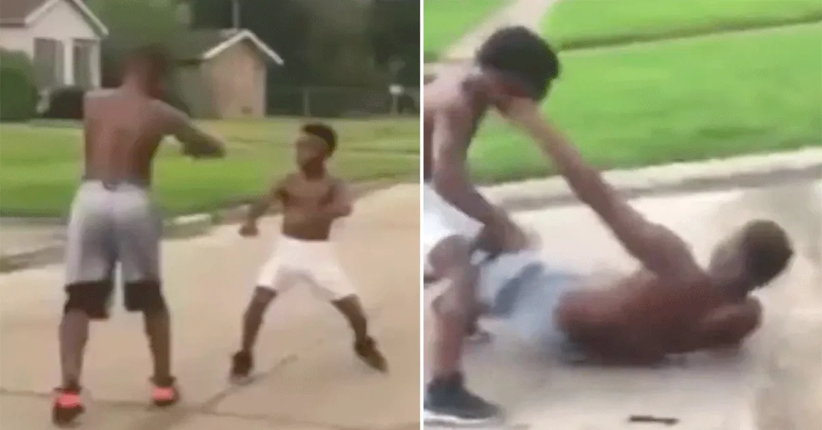 Jochie (8) straft grote jongen af! 'Zusje niet meer pesten' (video)