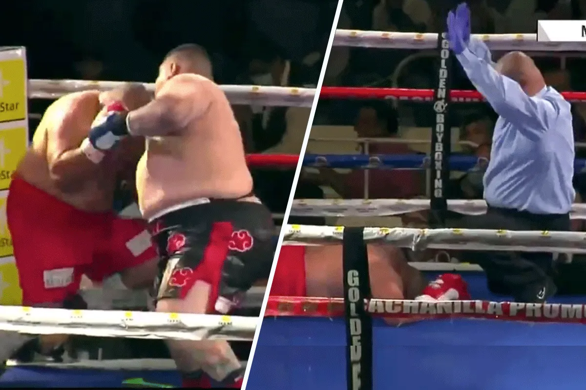 Obesitas 'KO' tijdens superzwaar gewicht boksdebuut