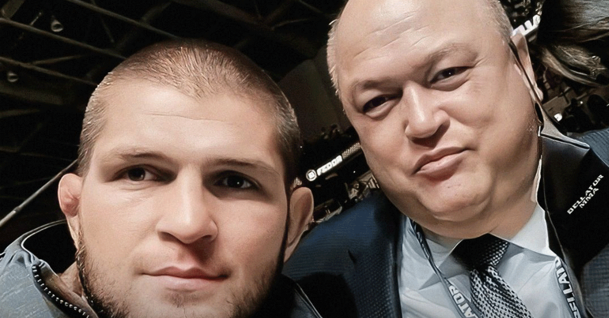 Samenwerking MMA-ster Khabib en Bellator vechtbaas Coker: 'Dit gevecht moet er komen'