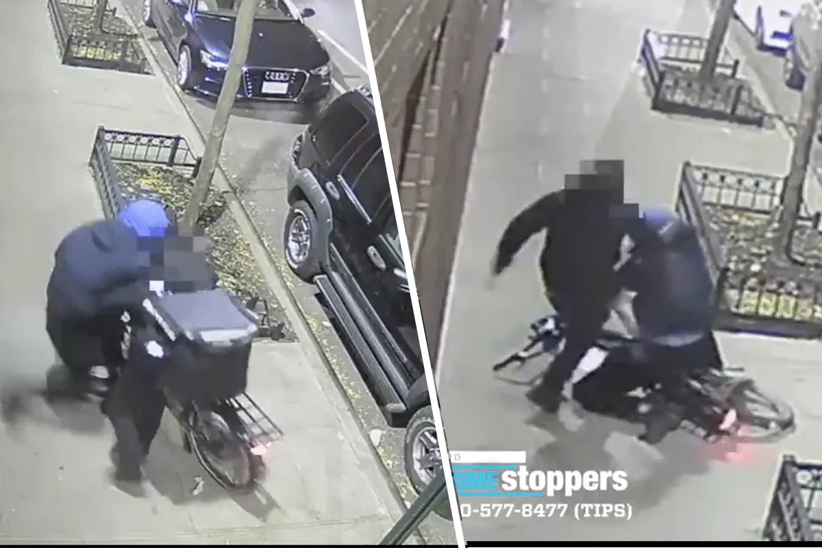 Kickbokser MEPT fietsendief neer! 'Afblijven tuig' (video)