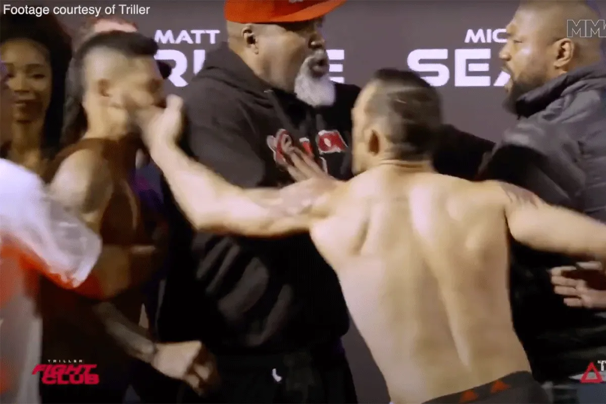 CHAOS! Vechter MEPT rivaal bij Staredown (video)