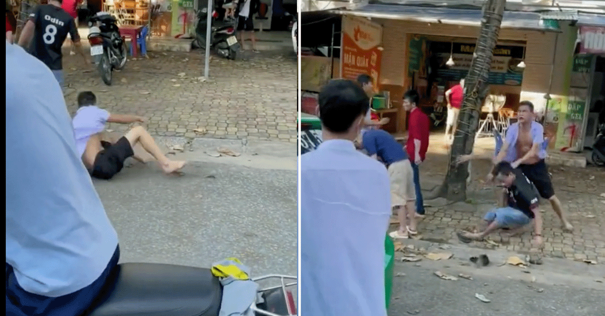 Laffe kopschopper trapt man tegen hoofd: Politie komt te laat (video)