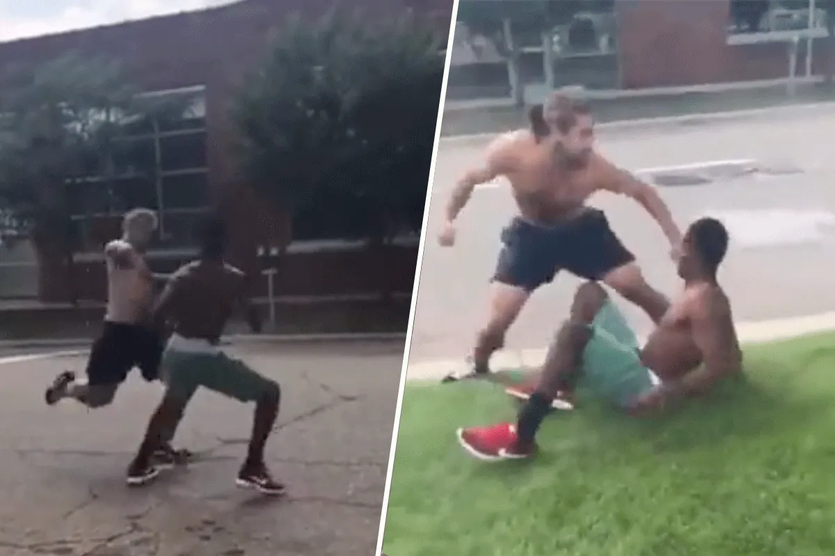 Lastpak krijgt klappen van MMA-vechter in ongewild gevecht (video)