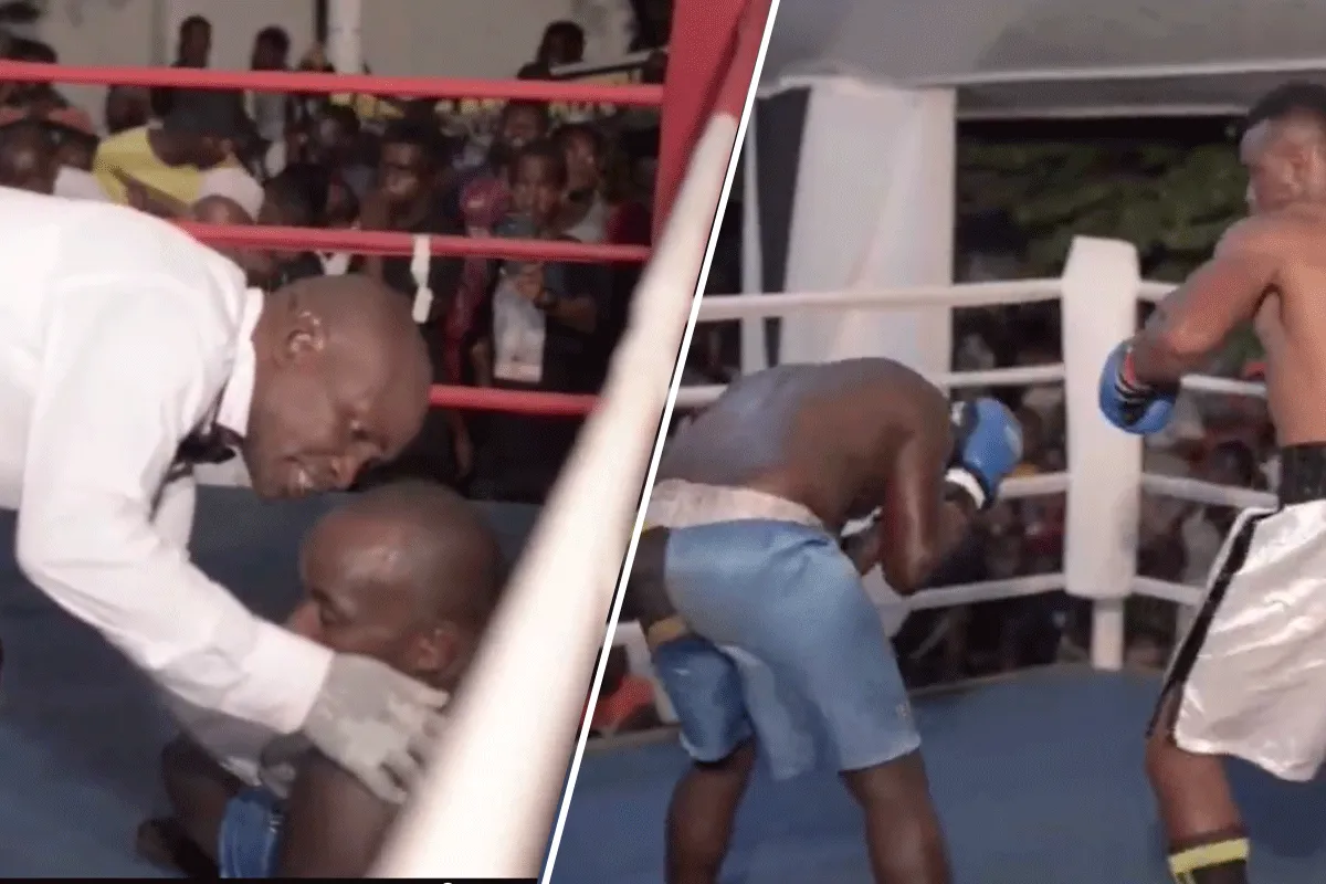 Je bent 'KO!' Bokser helemaal de kluts kwijt (video)