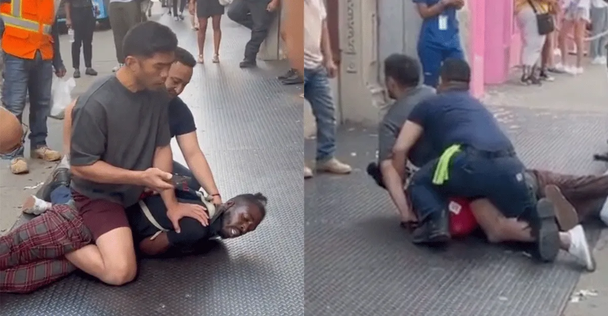 Pak slaag na slaan bouwvakkers! 'Zwarteband BJJ grijpt hufter’ (video)