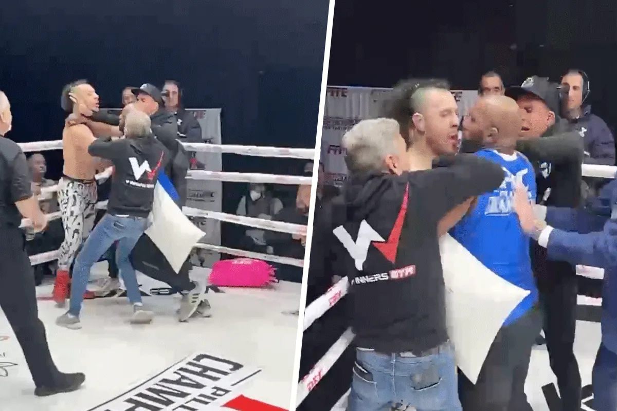 NET ALS IN DE FILM: MMA-vechter intimideert tegenstander