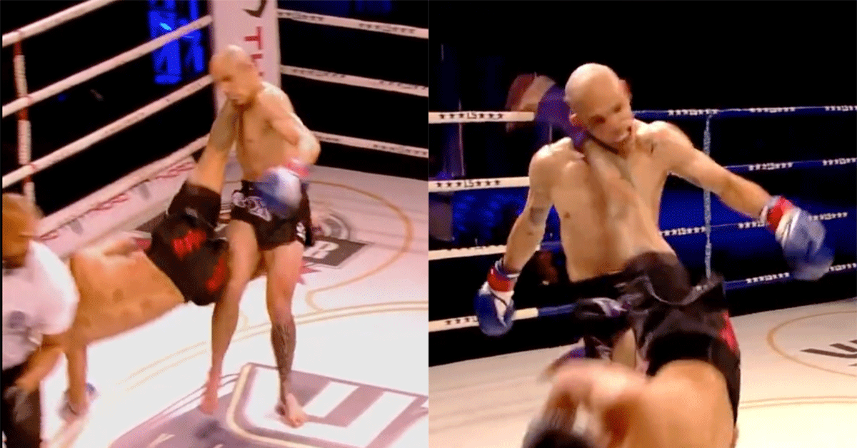 Holy Sh*t! Kickbokser verrast met donder knock-out (video)