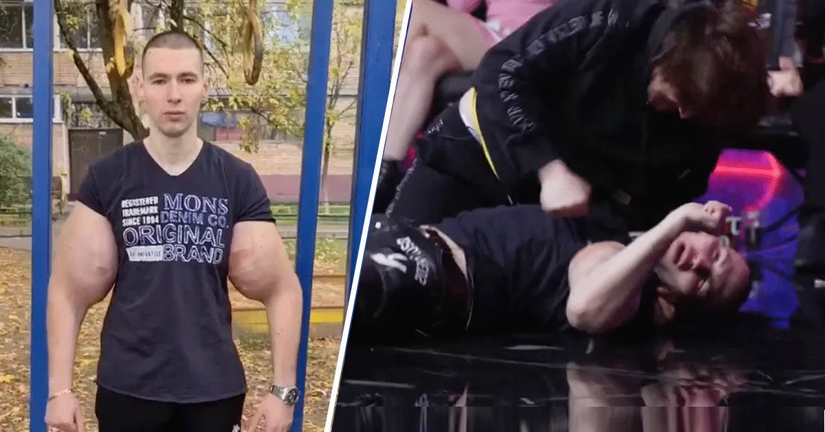 Megabiceps MMA'er huilt van pijn! 'Dit doet zeer' (video)