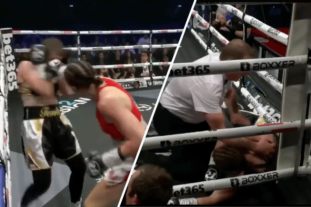 Bokskampioen Marshall slaat Hermans 'KO' met 1 stoot (video)