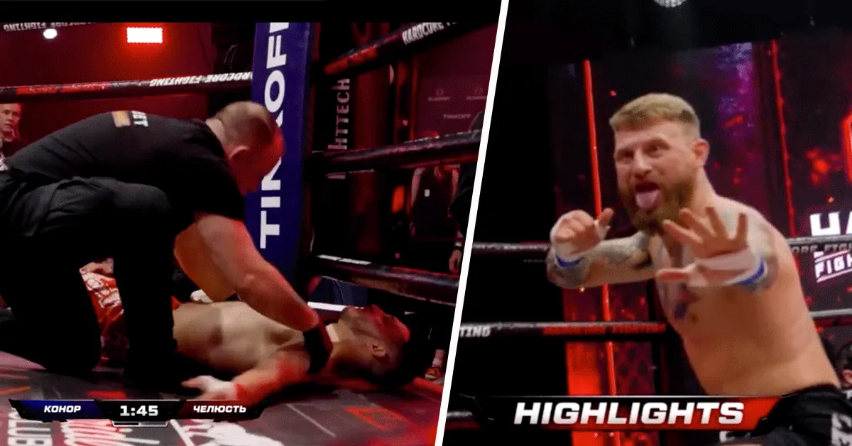 Bokser deelt dodelijke stoot uit en doet McGregor imitatie (video)