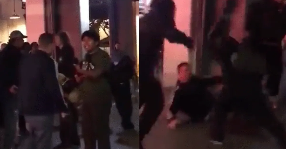 Skater jochies slaan kerel knock-out! 'Hij begon hé' (video)