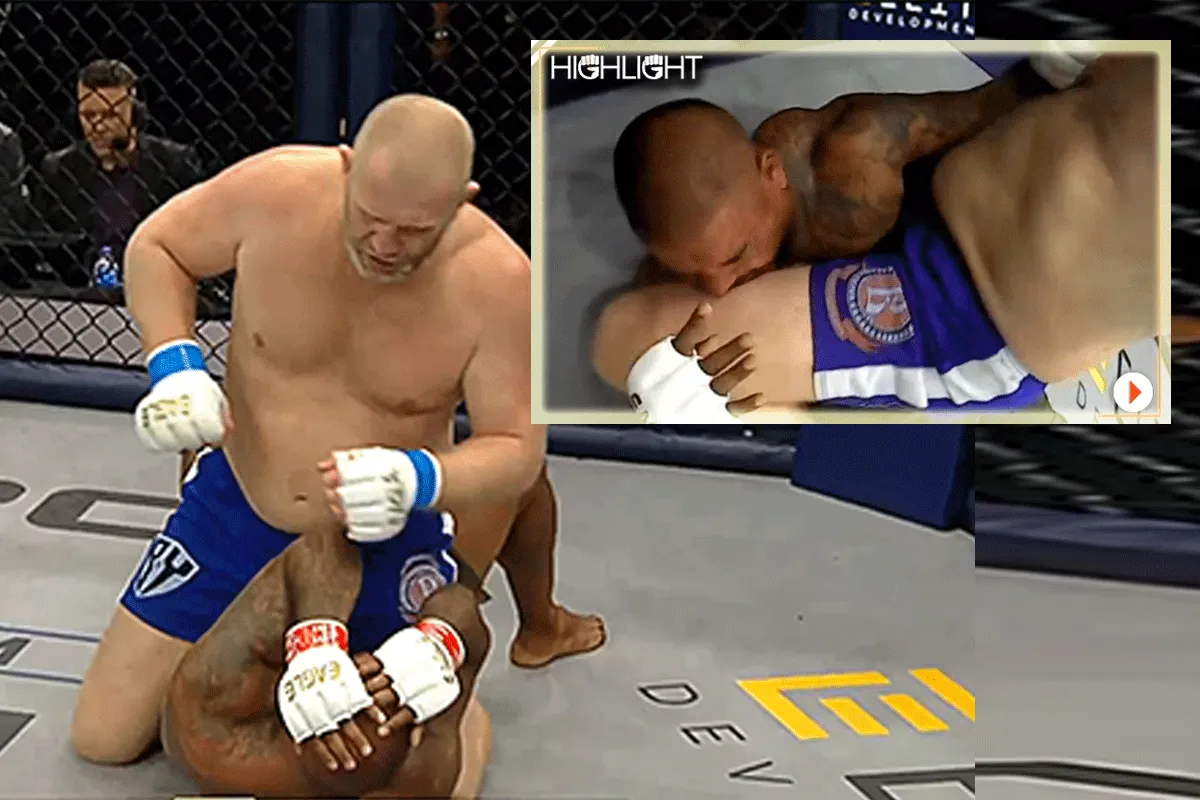 Drama! Spong verliest van Kharitonov in MMA-rentree (video)