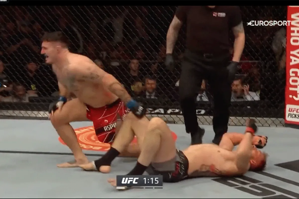 Aspinall boekt dominante winst op Volkov bij UFC London