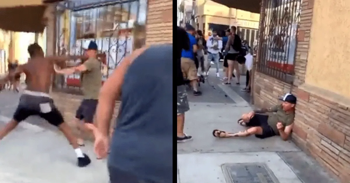 Klappen voor Trump-supporter na sh*t praten (video)