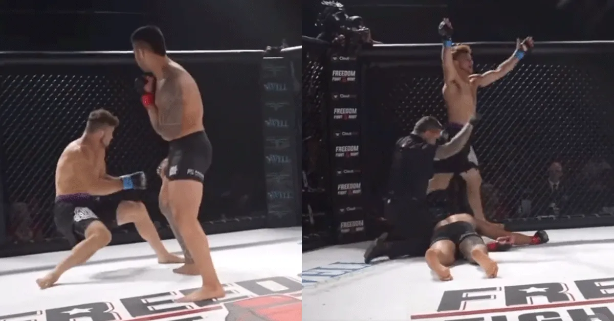 ZIEN! Vechter doet sta op uit de dood actie (video)