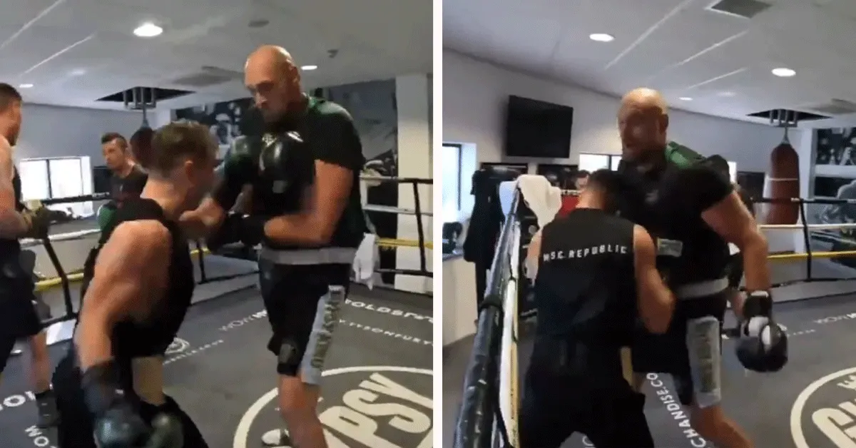 ? Boksicoon Tyson Fury slaat 'Paddy the Baddy' door de ring! 'Rondje sparren'