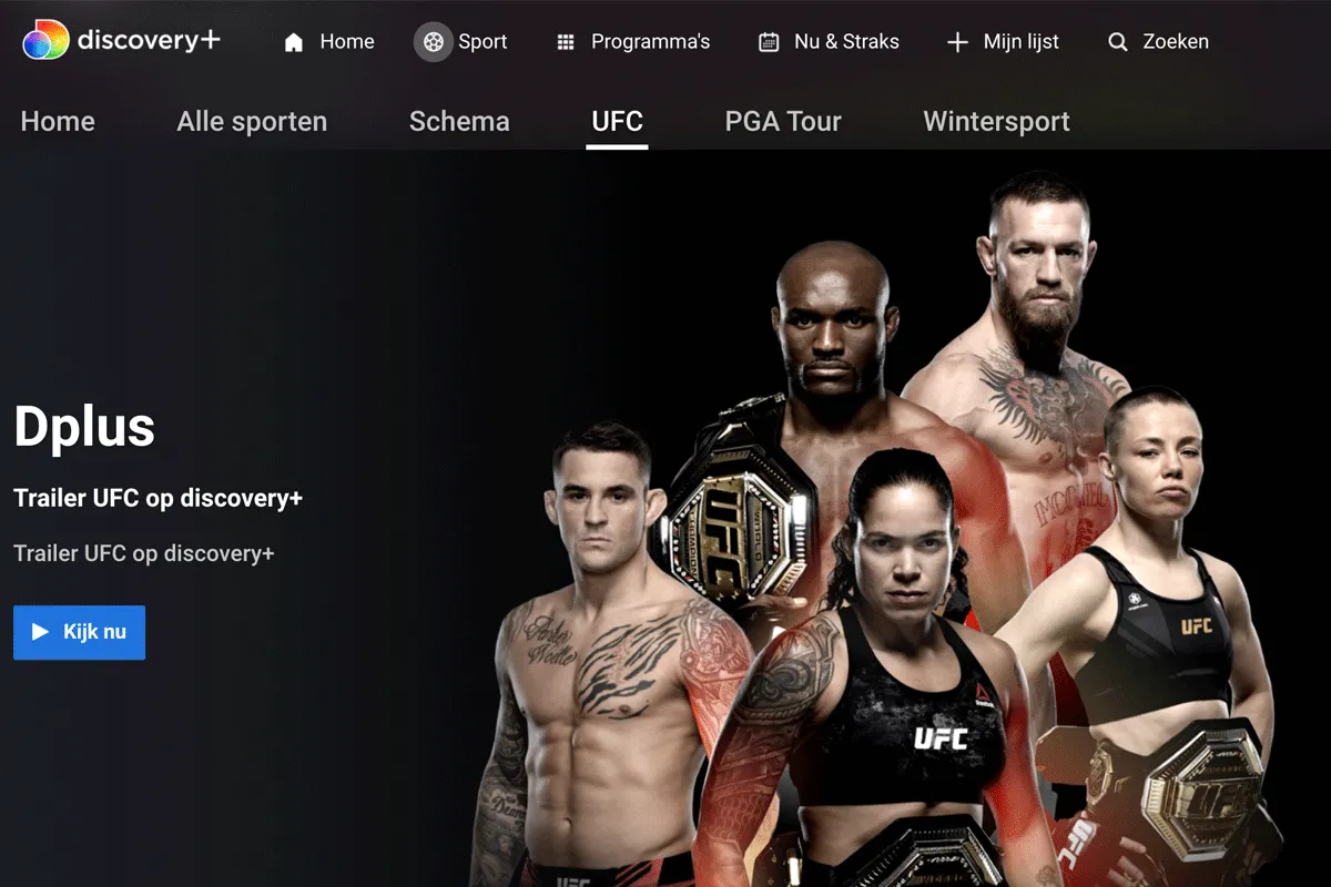 UFC kijken op Discovery+! Top of flop, lees de review