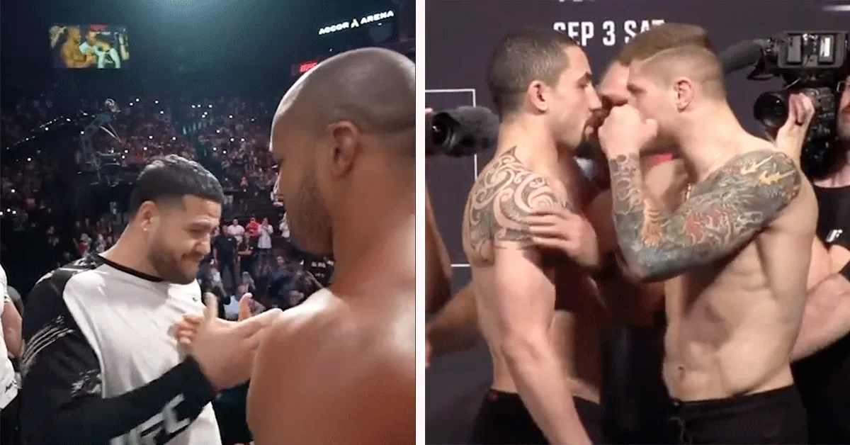 Zoek de verschillen! Haantjesgedrag en respect bij UFC Paris face-offs
