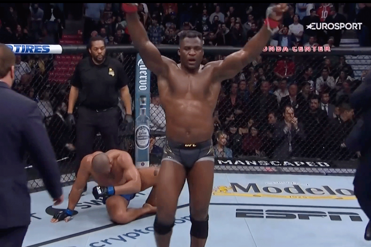 'Permanente schade' UFC-ster Ngannou over knieblessure