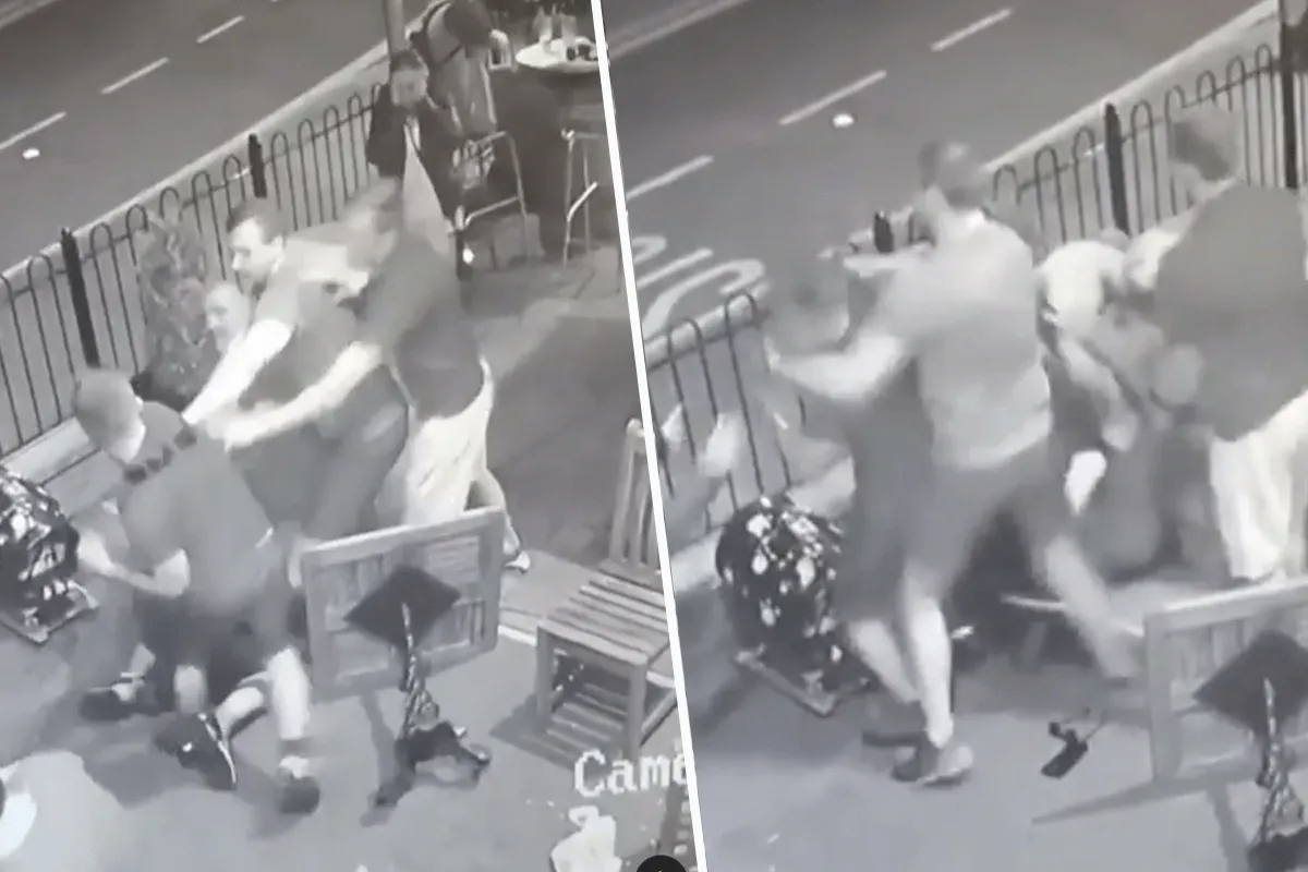 Uitsmijter slaat lastige klanten van terras: 'Met commentaar' (video)