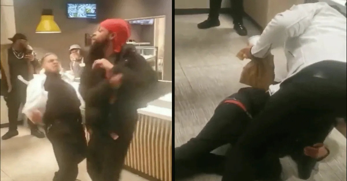 Klanten vechten in de Mac: 'Blijf van mijn Happy Meal af' (video)