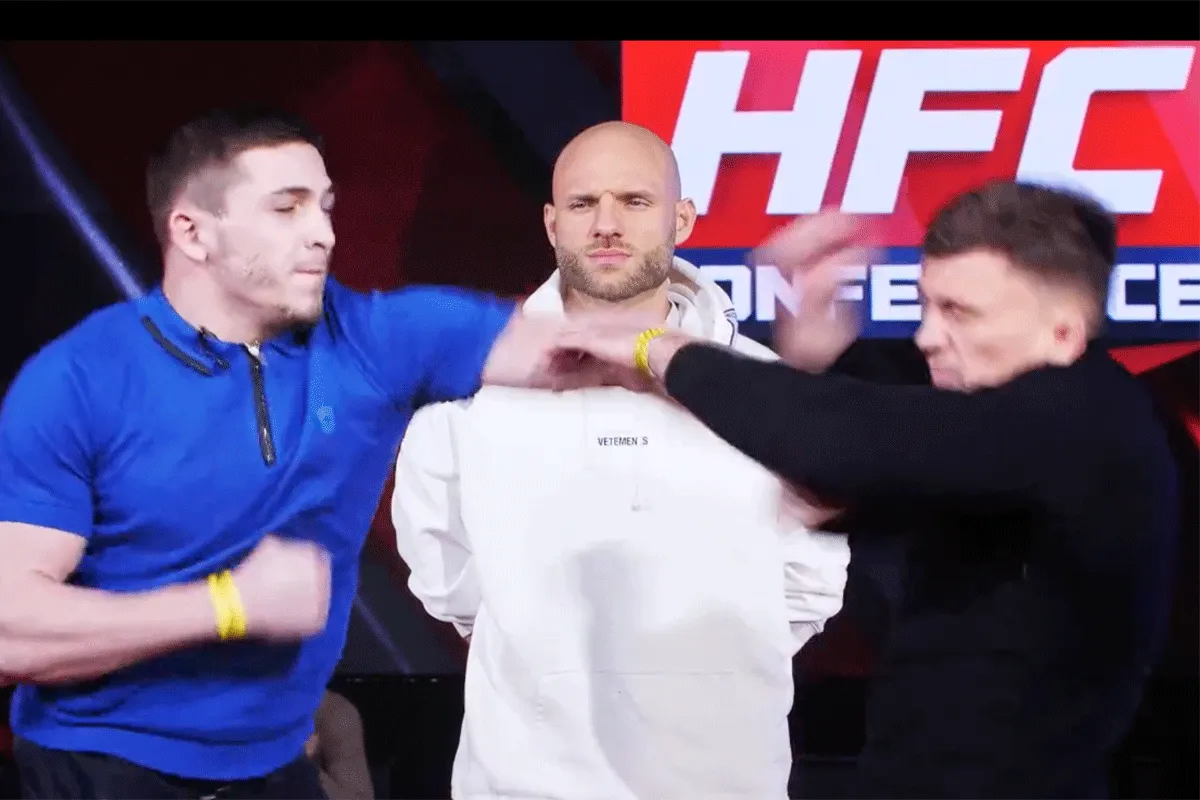 Wraak! MMA-vechter straft vies trucje rivaal af op staredown