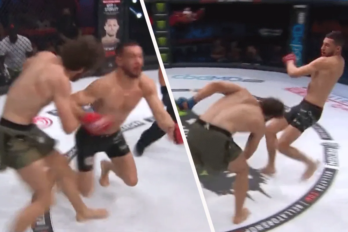 Zien! Waanzinnig einde aan gevecht tijdens Bellator 280 in Parijs (video)