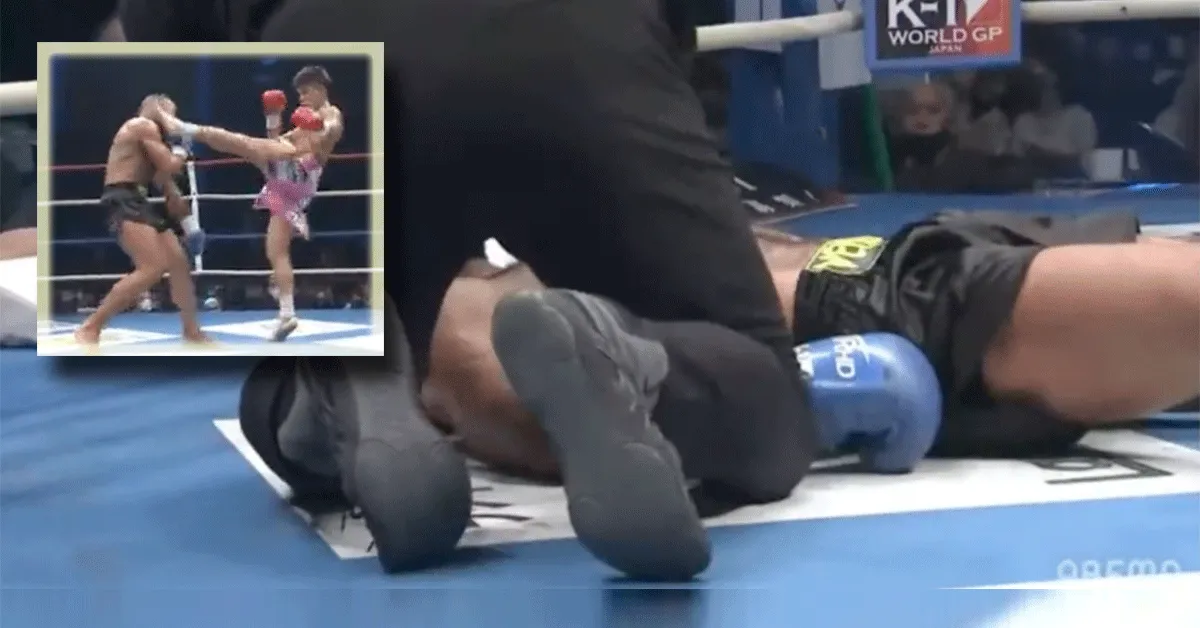 SMAK! Dodelijke 'headkick' fataal voor kickbokser (video)