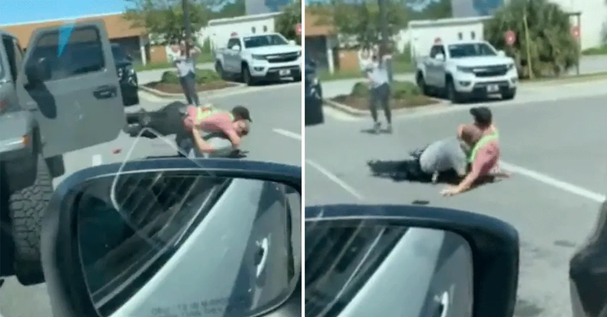 MMA-vechter betrapt autodief: Lost het probleem zelf op (video)