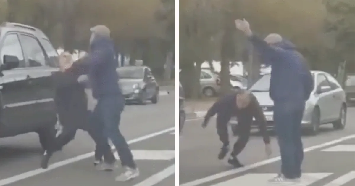 Flinke klappen bij verkeersruzie! 'Terug die auto in Sjaak' (video)